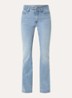 Dream mid waist flared jeans met stretch - Blauwgrijs