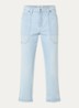 Iowa high waist wide leg jeans met donkere wassing - Lichtblauw