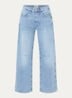 Ohio high waist balloon fit jeans met lichte wassing - Indigo