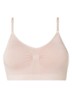 Comfort bralette met spaghetti bandjes - Oudroze