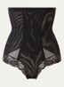 Super Control corrigerende high waist string met kant - Zwart