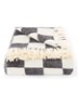 Checkerboard plaid van wol 130 x 200 cm - Zwart