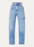 High waist tapered jeans met steekzakken - Jeans
