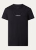T-shirt met logoborduring - Zwart