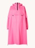 Anorak regenjas met capuchon en ritszak - Neonroze