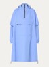 Anorak regenjas met capuchon en ritszak - Blauw
