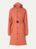 Original Saddle regenjas met capuchon en ceintuur - Cranberryrood