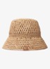 Bucket hoed van raffia - Camel