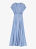 Midi jurk met jacquarddessin - Light Blue / Lichtblauw