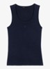 Tanktops met borduring - Donkerblauw