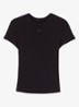 Tono T-shirt met ribstuctuur - Donkerblauw