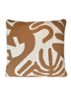 Floral Victory sierkussen 50 x 50 cm - Beige