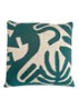 Floral Victory sierkussen 50 x 50 cm - Groen