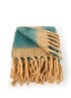 Zapotec plaid 125 x 150 cm - Zeegroen