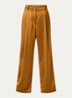Sarah high waist wide leg pantalon van satijn - Donkeroranje