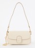 Small schoudertas van leer met afneembare schouderriem - Wit