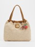 The Cristina Tote schoudertas van lamsleer - Beige
