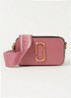 The Snapshot crossbodytas van leer - Roze