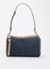 The Snapshot schoudertas van leer - Denim