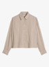 Blouse met structuur - Beige