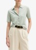 Blouse met wide spread kraag - Lindegroen