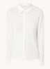 Blouse van jersey met stretch - Gebroken wit