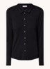 Blouse van jersey met stretch - Zwart
