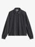 Blouse van corduroy - Donkergrijs
