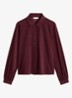 Blouse van corduroy - Bordeauxrood