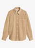 Blouse van corduroy - Zand