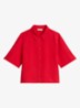 Blouse van lyocell - Rood