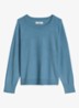 Fijngebreide sweater met gemêleerd dessin - Blauw