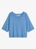 Fijngebreide trui met vleermuis mouw - Medium Blue 4840-4840 / Blauw