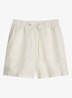 High waist wide fit korte broek met steekzakken - Silky White-1183 / Wit