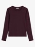 Longsleeve met ronde hals - Bordeauxrood