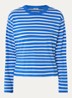Longsleeve met streepprint - Donkerblauw