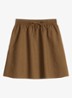 Minirok met steekzakken - Umbra Brown-1624 / Bruin