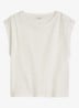 Oversized T-shirt met ronde hals - Silky White-1183 / Wit