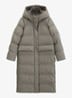 Puffer jas met capuchon - Lichtgrijs