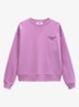 Sweater met front- en back print - Roze