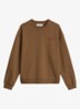 Sweater met front- en backprint - Umbra Brown-1624 / Bruin