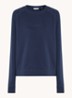 Sweater met logo - Donkerblauw