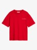 T-shirt met logo- en backprint - Rood