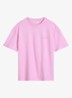 T-shirt met logo- en backprint - Pale Bubblegum/8205