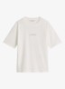 T-shirt met logo- en backprint - Donkerrood
