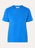 T-shirt met logo - Kobaltblauw