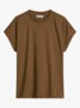 T-shirt met ronde hals - Umbra Brown-1624 / Bruin