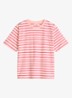 T-shirt met streepprint - Roze
