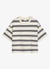 T-shirt met streepprint - OffWhite_Multi_01-1257 / Wit