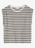 T-shirt met streepprint - Offwhite_Multi_07-1263 / Wit